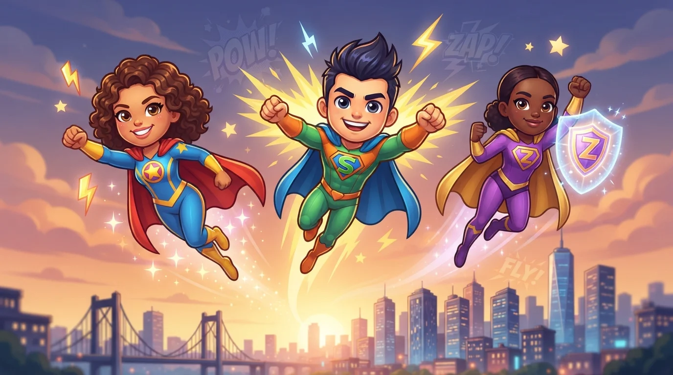 superhero emoji