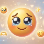 tearing up emoji