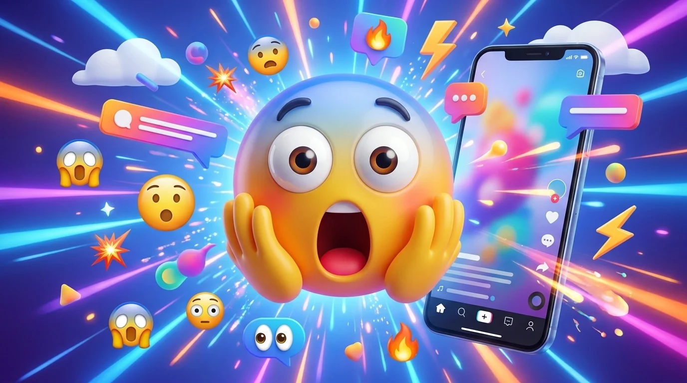 tiktok shocked emoji