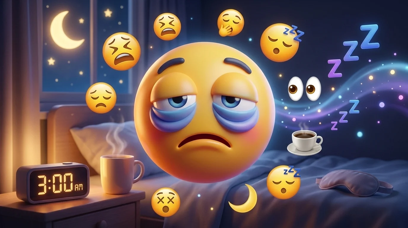 tired bags under eyes emoji