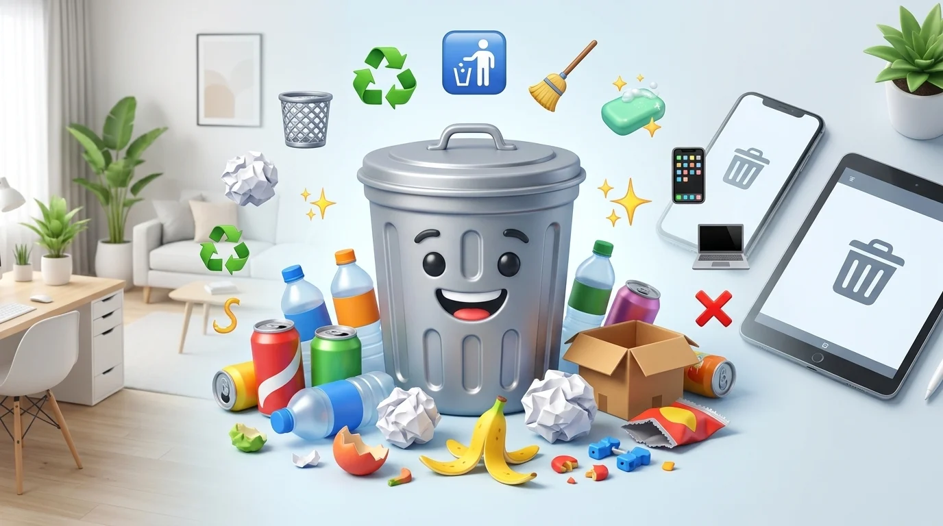 trash bin emoji
